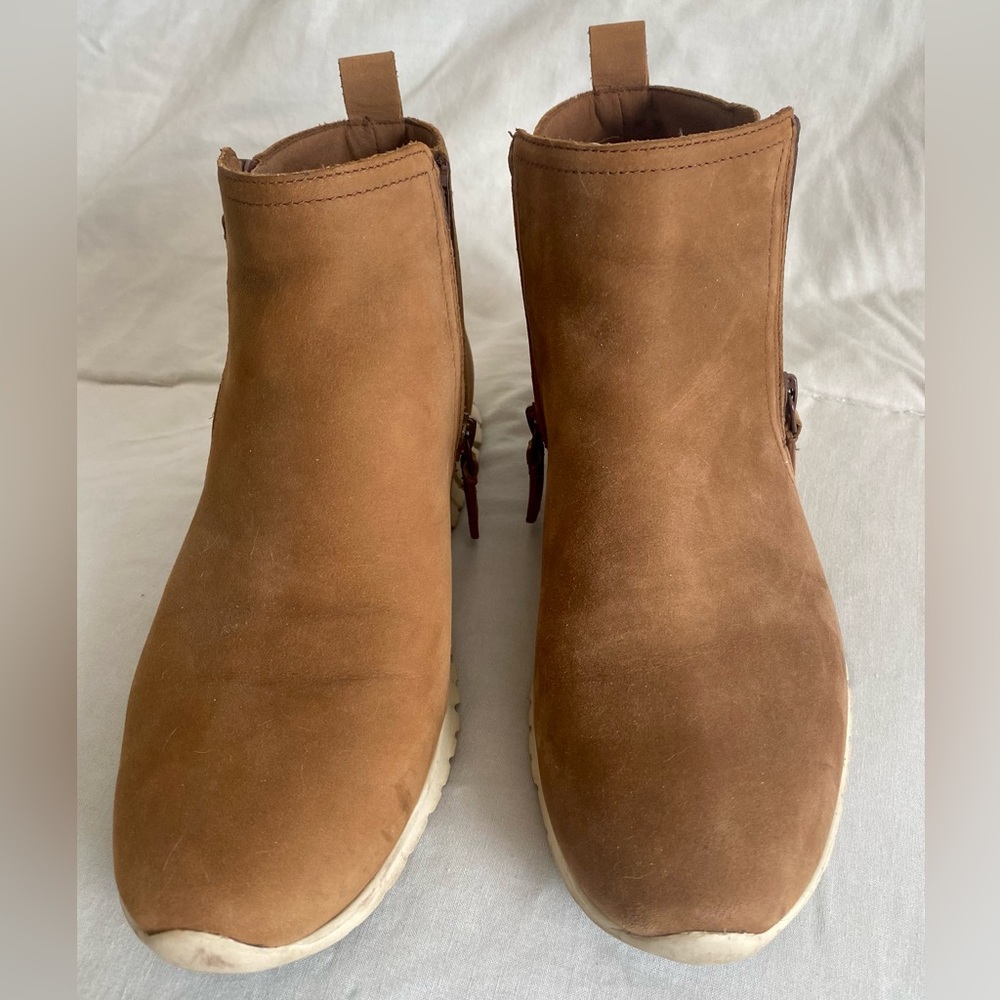 Suede booties for hiking/walking.